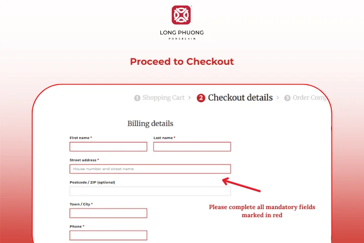 Purchase Instructions | Long Phuong Porcelain 