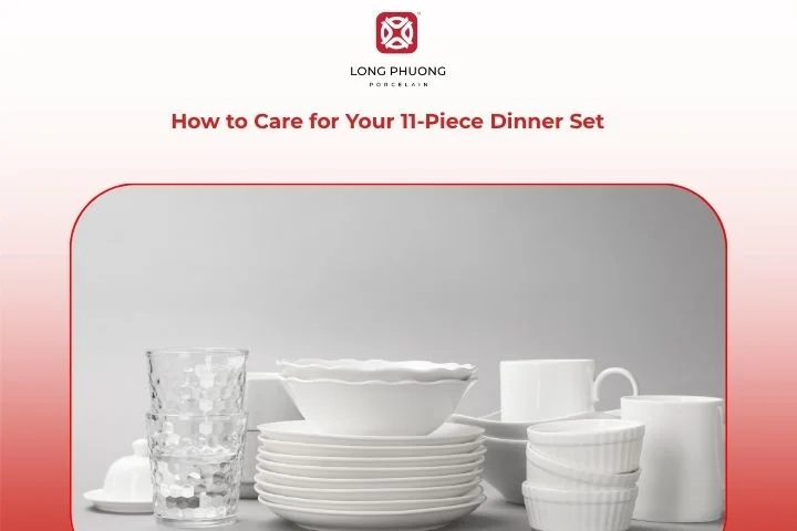 Caring for porcelain with a soft cloth and mild detergent under running warm water