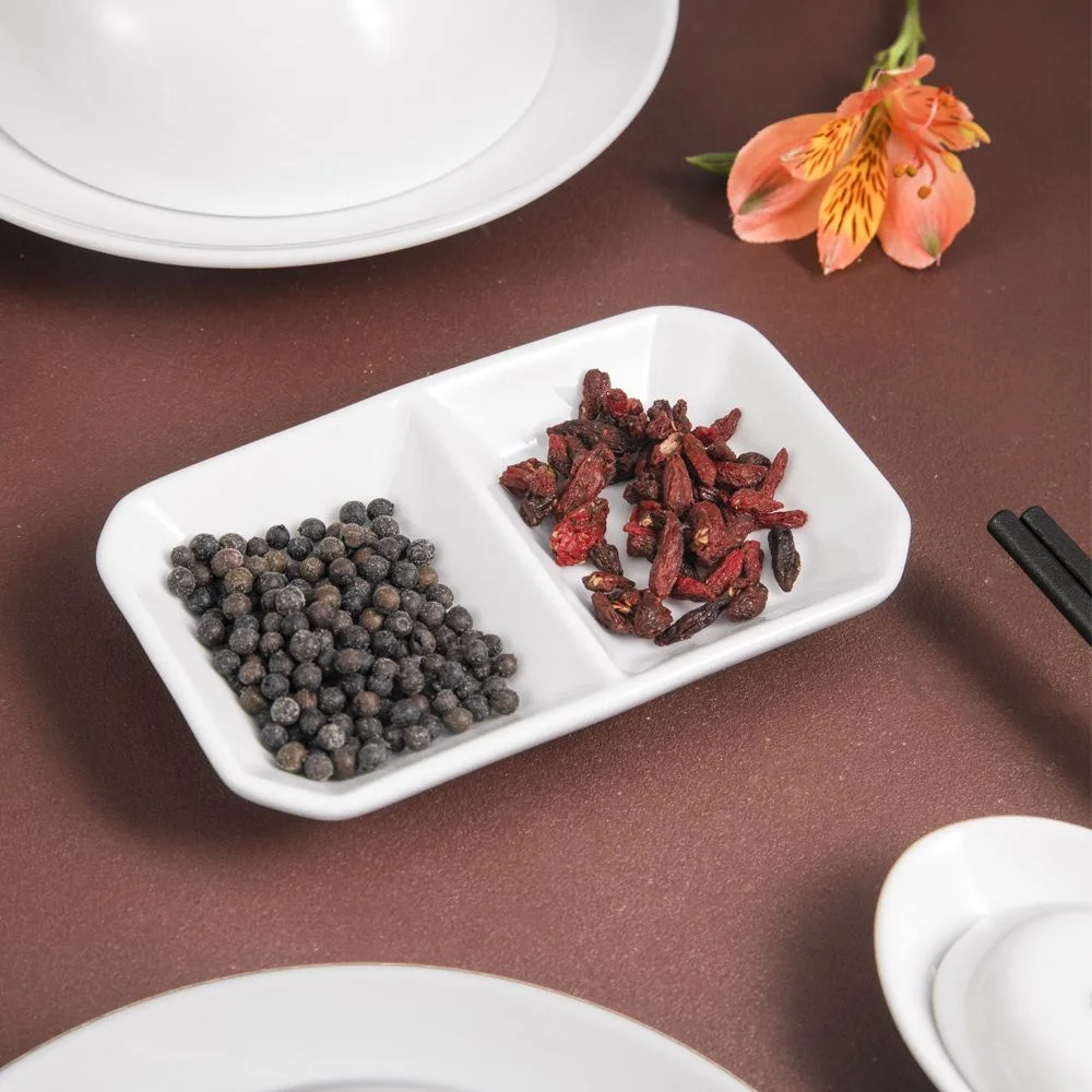 2-compartment-porcelain-sauce-dish-3 Stylish dipping dish for soy sauce and vinegar