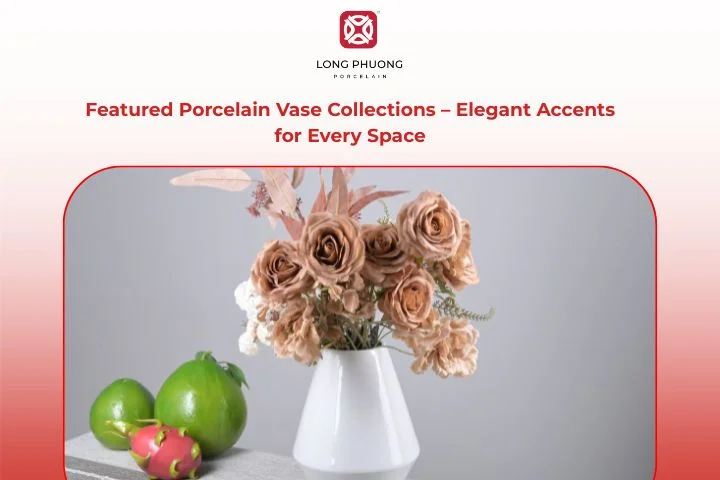  From sleek white porcelain vases to culturally inspired porcelain flower vases 