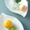 Leaf-shaped stylish plates