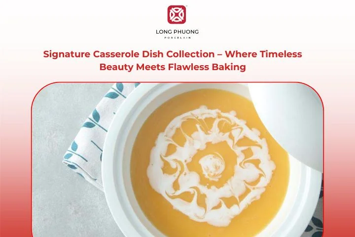 Porcelain Casserole Dishes Crafted for Everyday Elegance