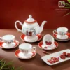 Quan Ho-inspired porcelain tea set