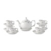 Round Bellied Tea Set with Floral Vines