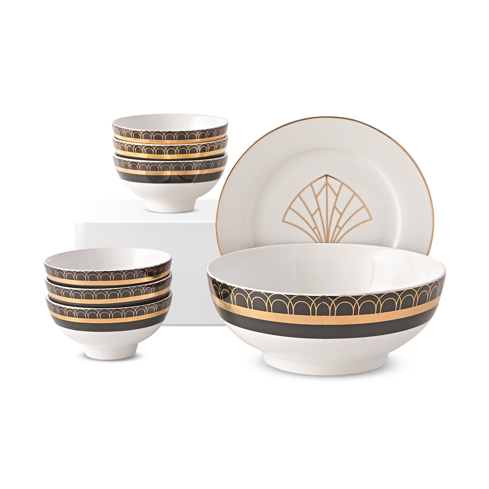 Kim Lai gold plated tableware sets by Long Phuong Porcelain