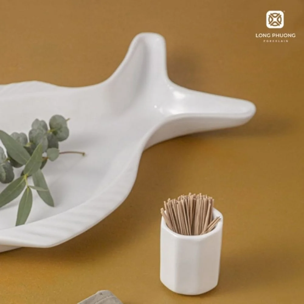 open-procelain-toothpick-holder-2 Open porcelain toothpick holder by Long Phuong Porcelain