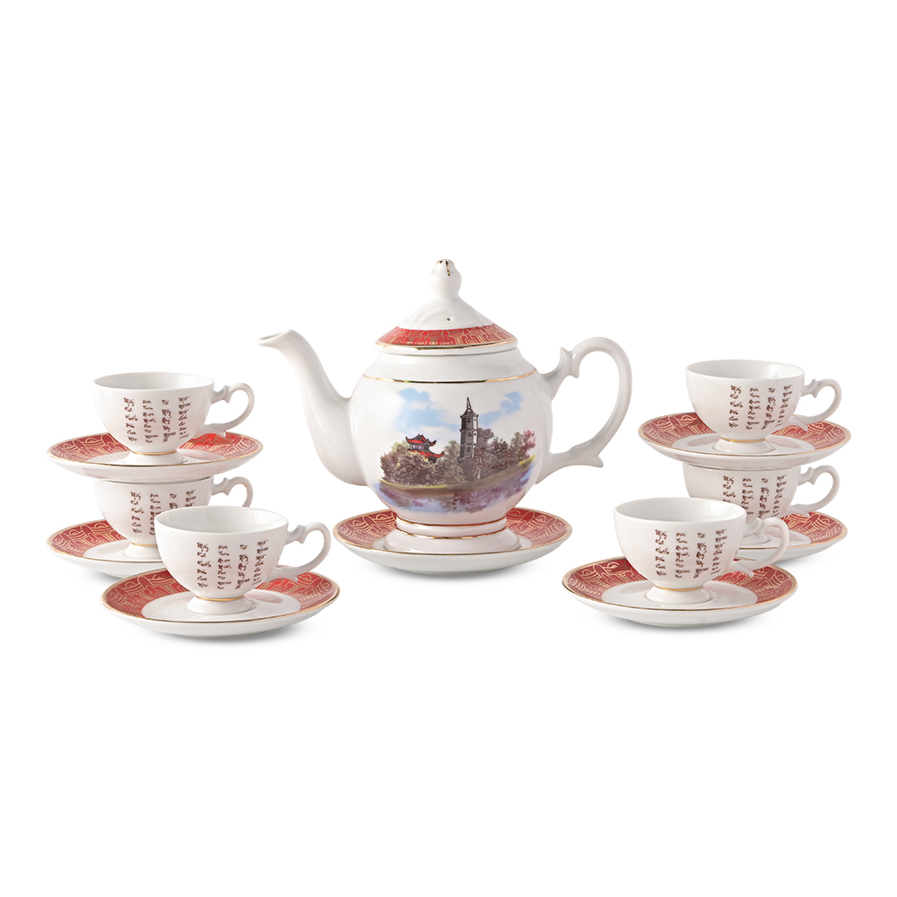 quan ho tea set