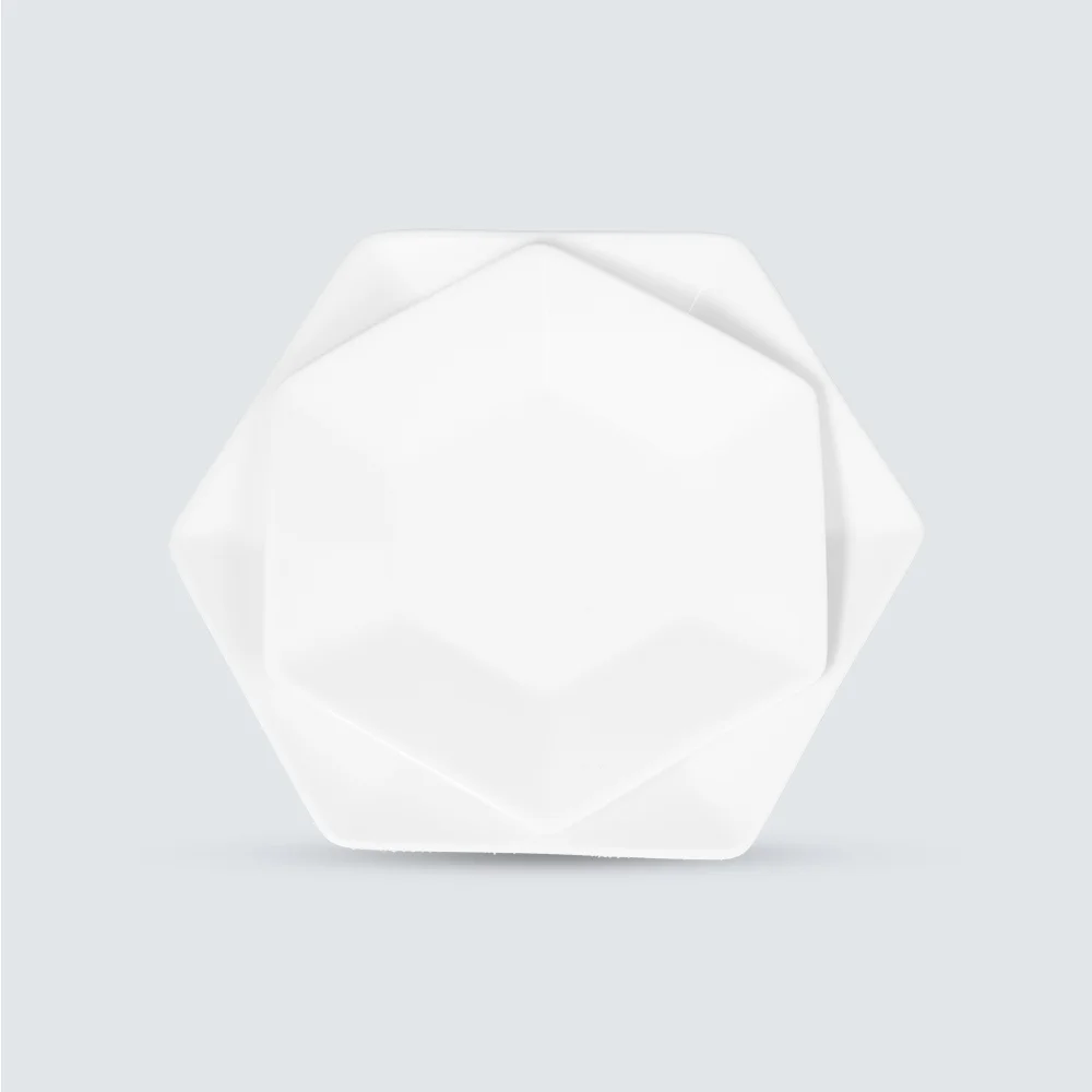 Hexagonal stylish plates 6,5” - 8” by Long Phuong Porcelain
