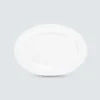 White Porcelain Oval Plates 9” - 20”