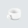 round handle porcelain cup