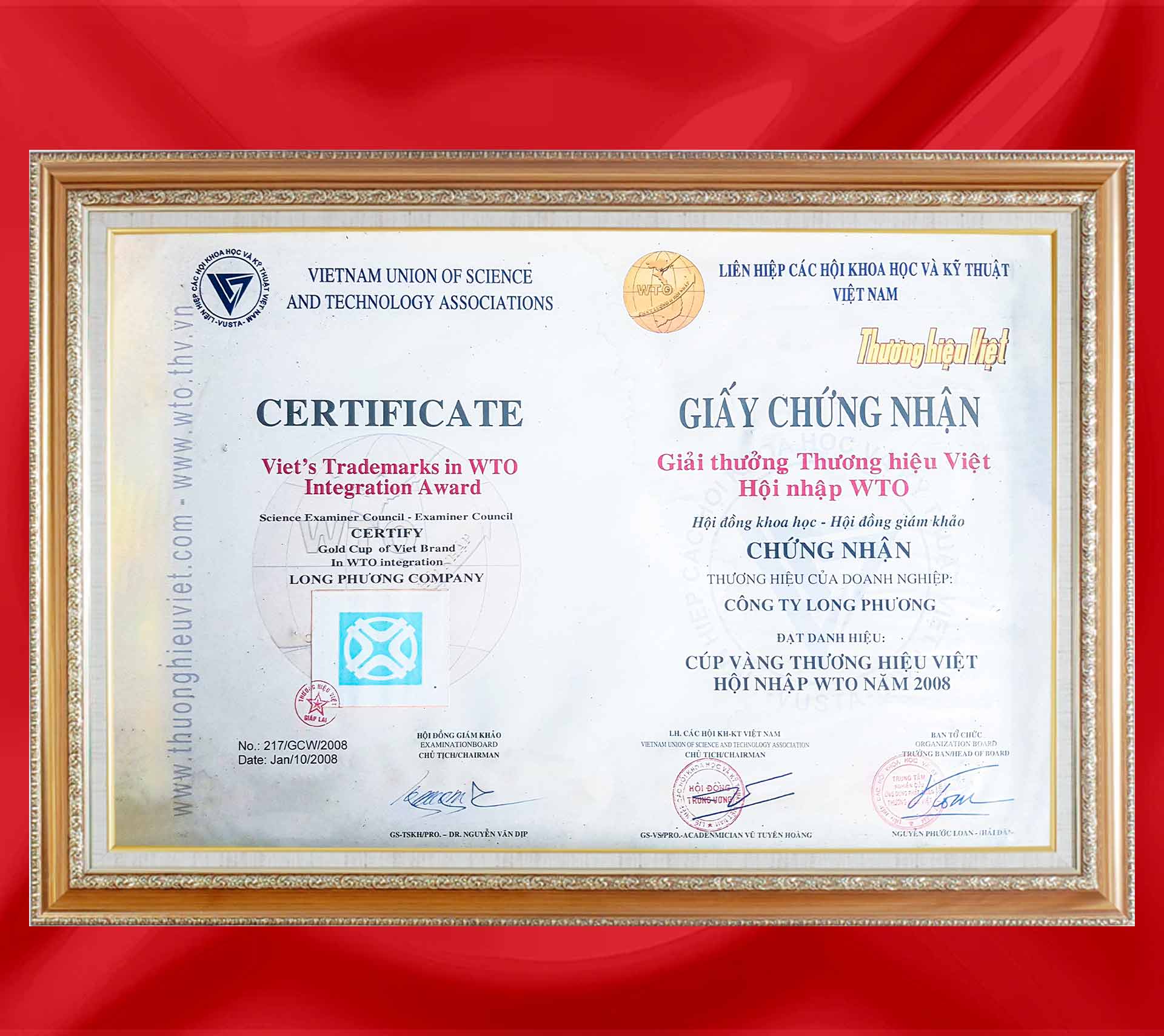 Vietnam Brand Award Joining WTO