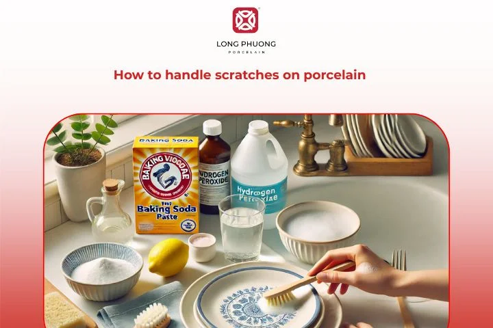 How to handle scratches on porcelain